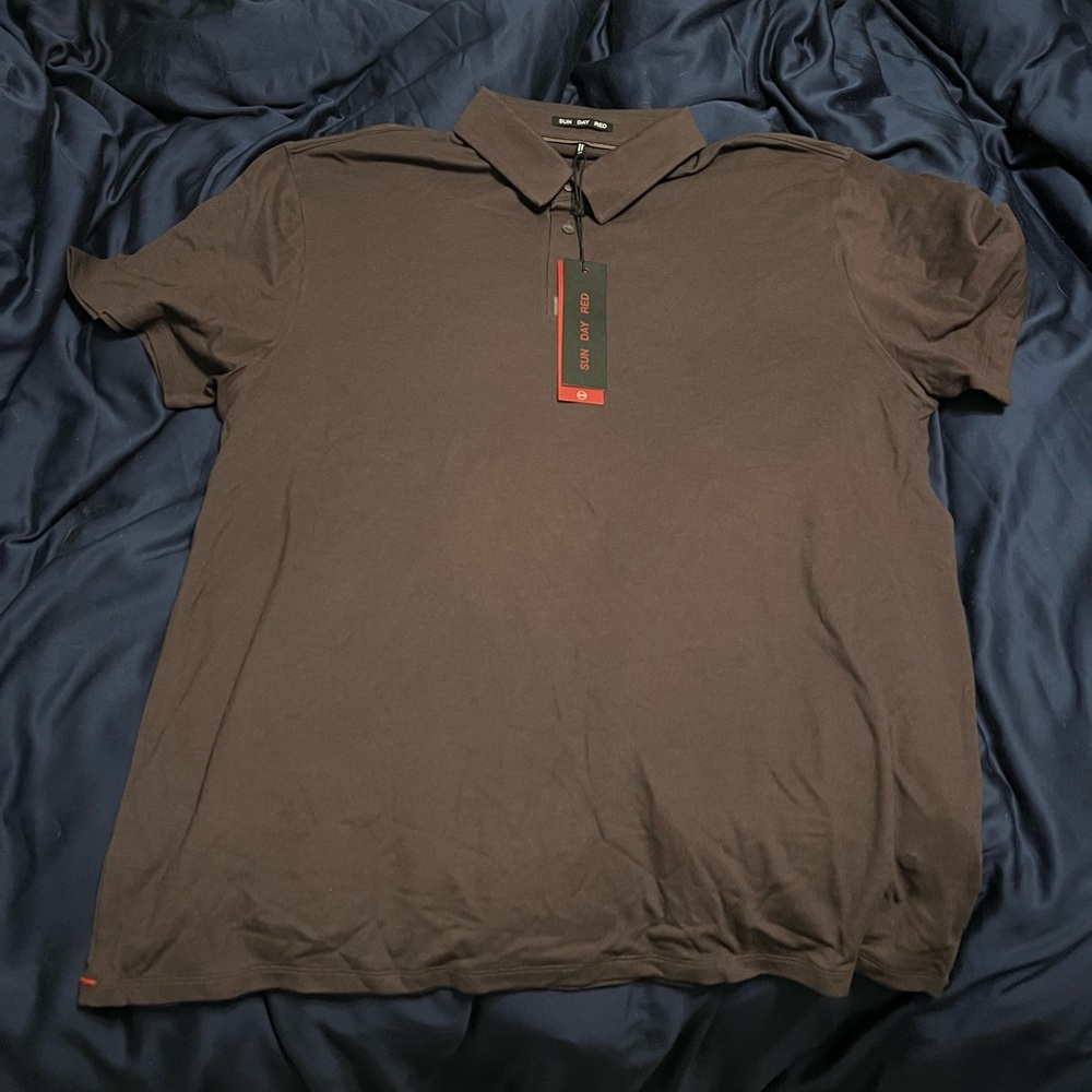 Men's Brown Sun Day Red Polo Shirt xxl